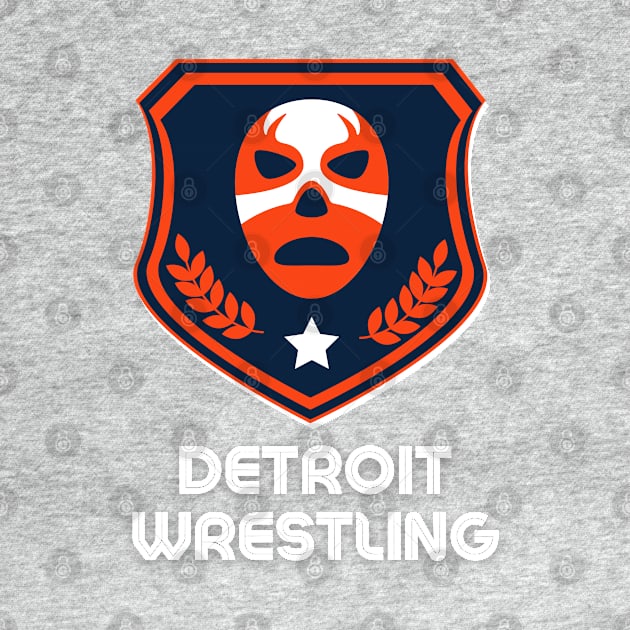 Detroit Wrestling "Baseball Cat Blue" by DDT Shirts